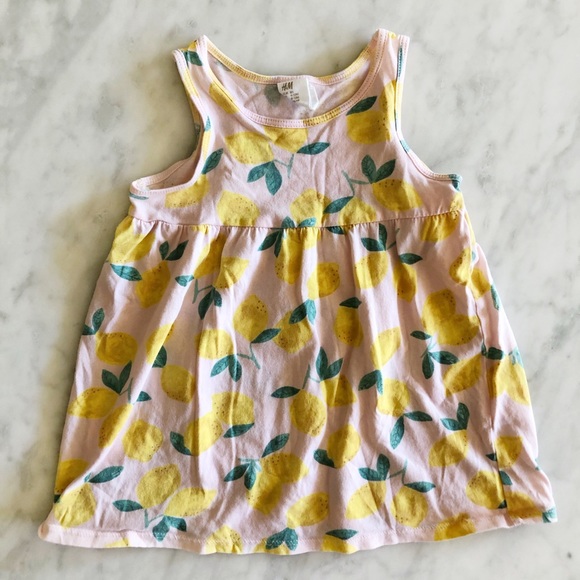 H&M Infant Pink Lemon Dress - Picture 1 of 2